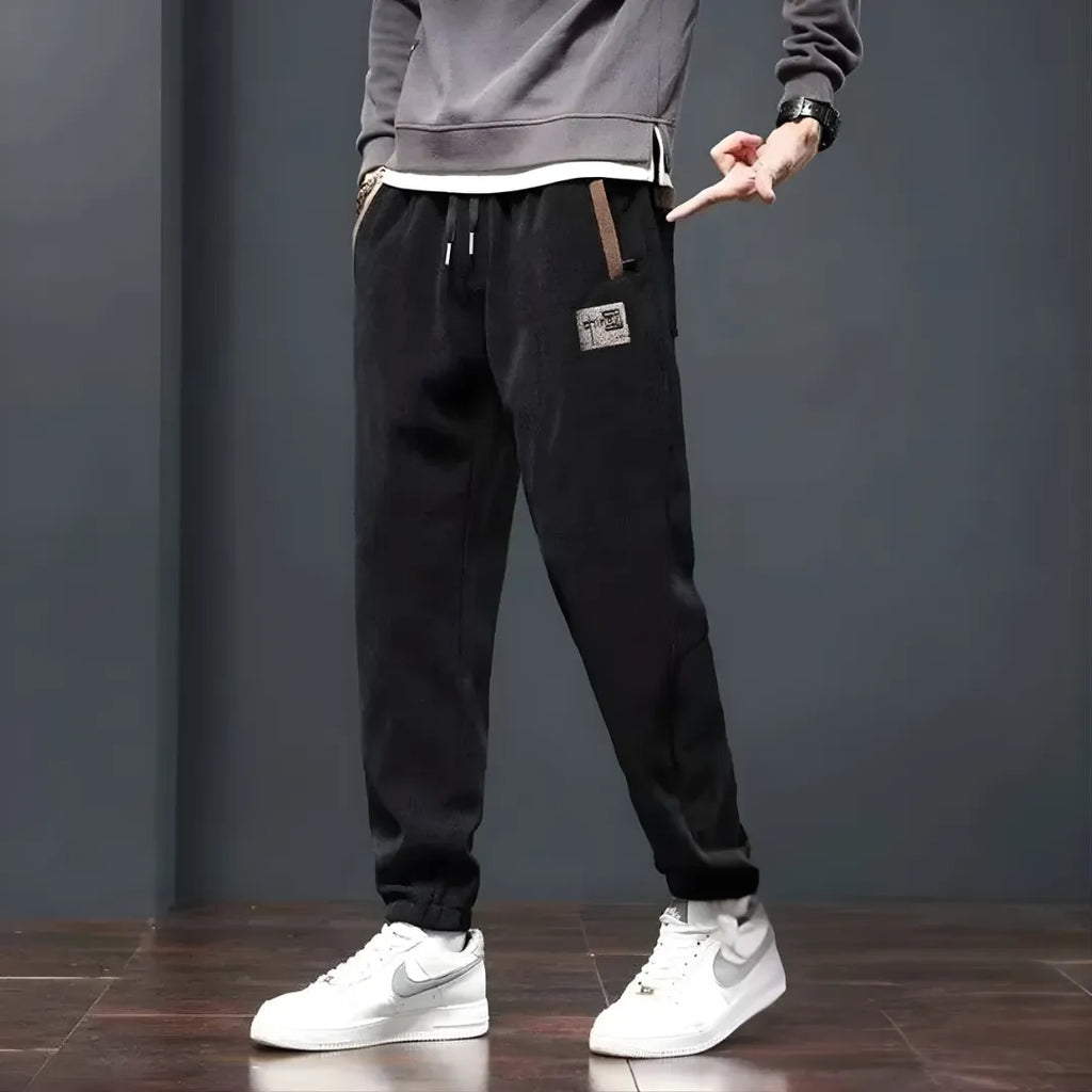 Fleece-Lined Corduroy Trousers