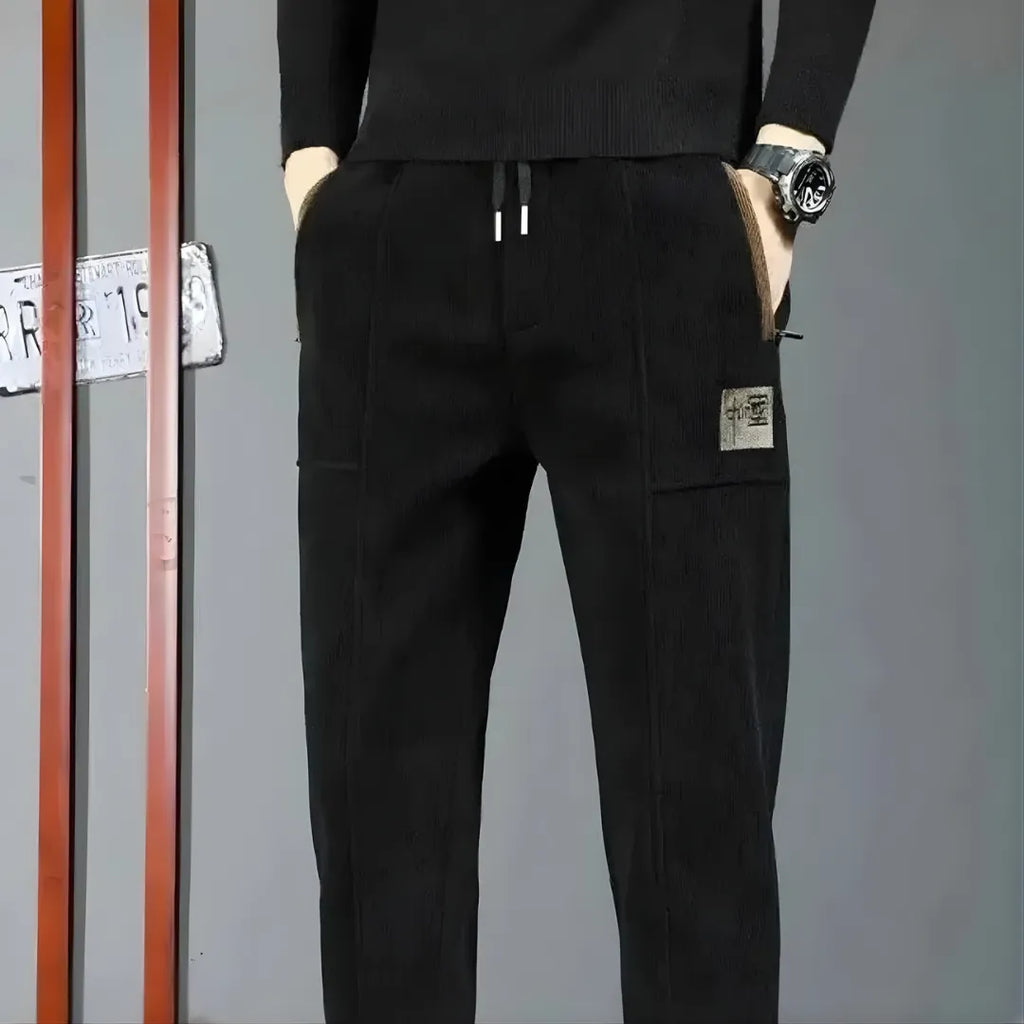Fleece-Lined Corduroy Trousers