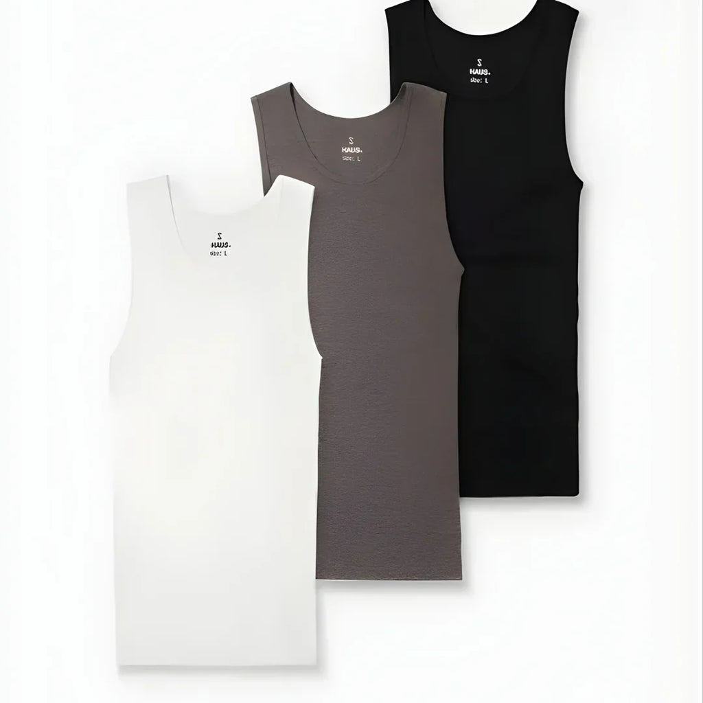 Premium Ultra-Soft Cotton Fitted Tank Top 3-Pack Bundle (Copy)