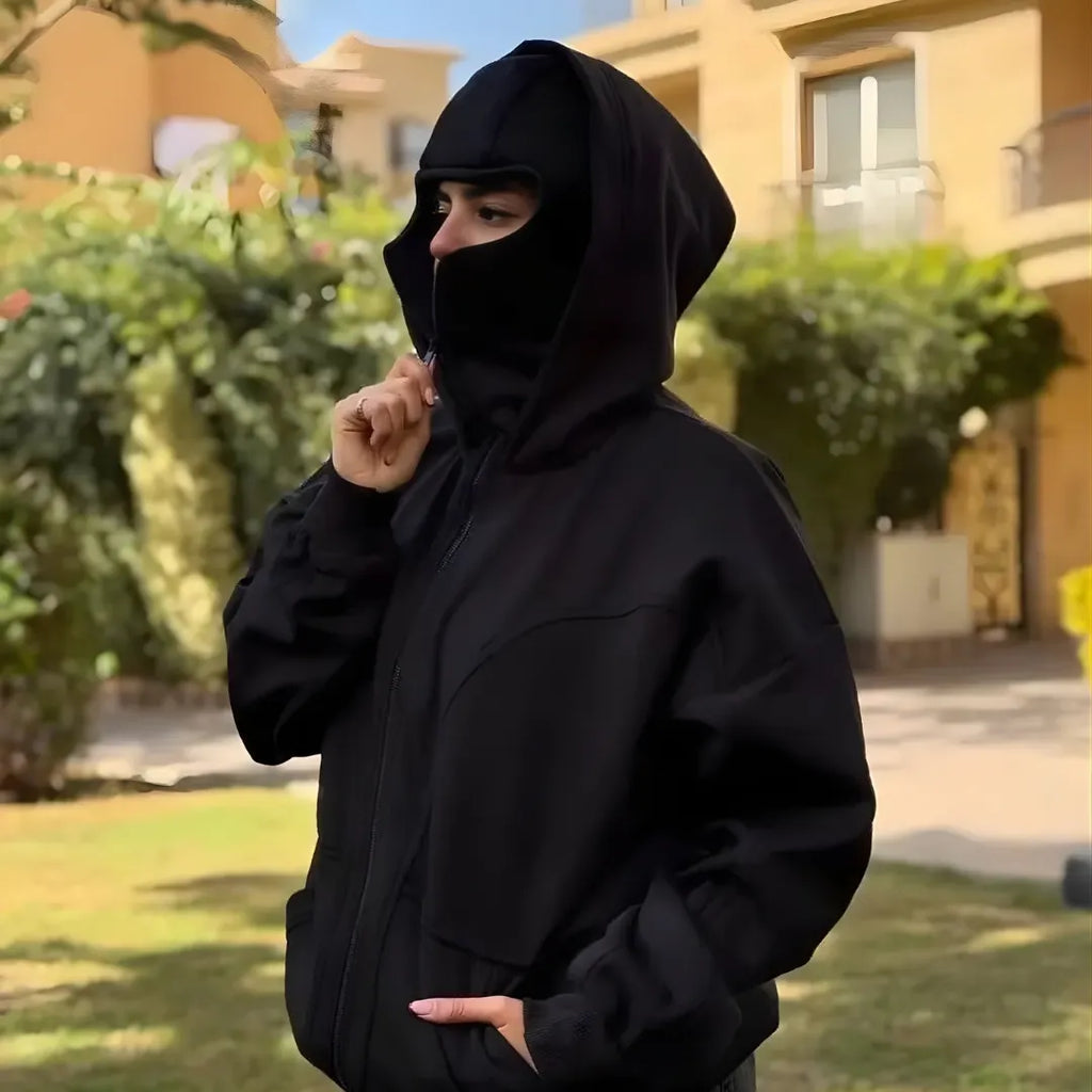 Aura Minimal Smart Hoodie - With Built-in Balaclava