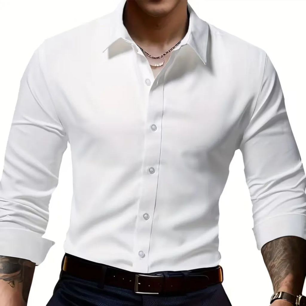 Novara Signature Premium Easy-Care Dress Shirt - [BUY 1 GET 2]