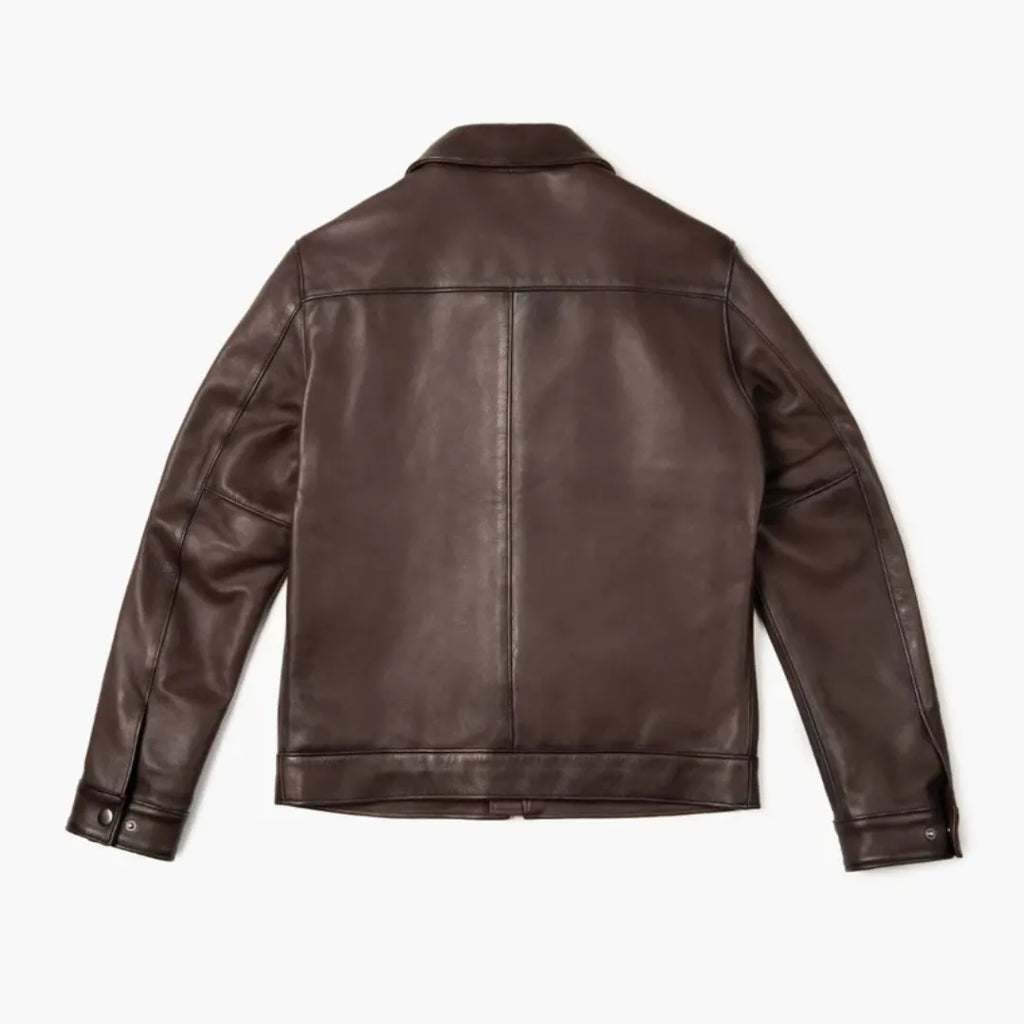 Men's Premium Classic Leather Jacket — 68% OFF Today + Free Shipping