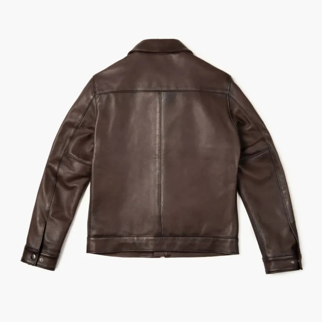 Men's Premium Classic Leather Jacket — 68% OFF Today + Free Shipping