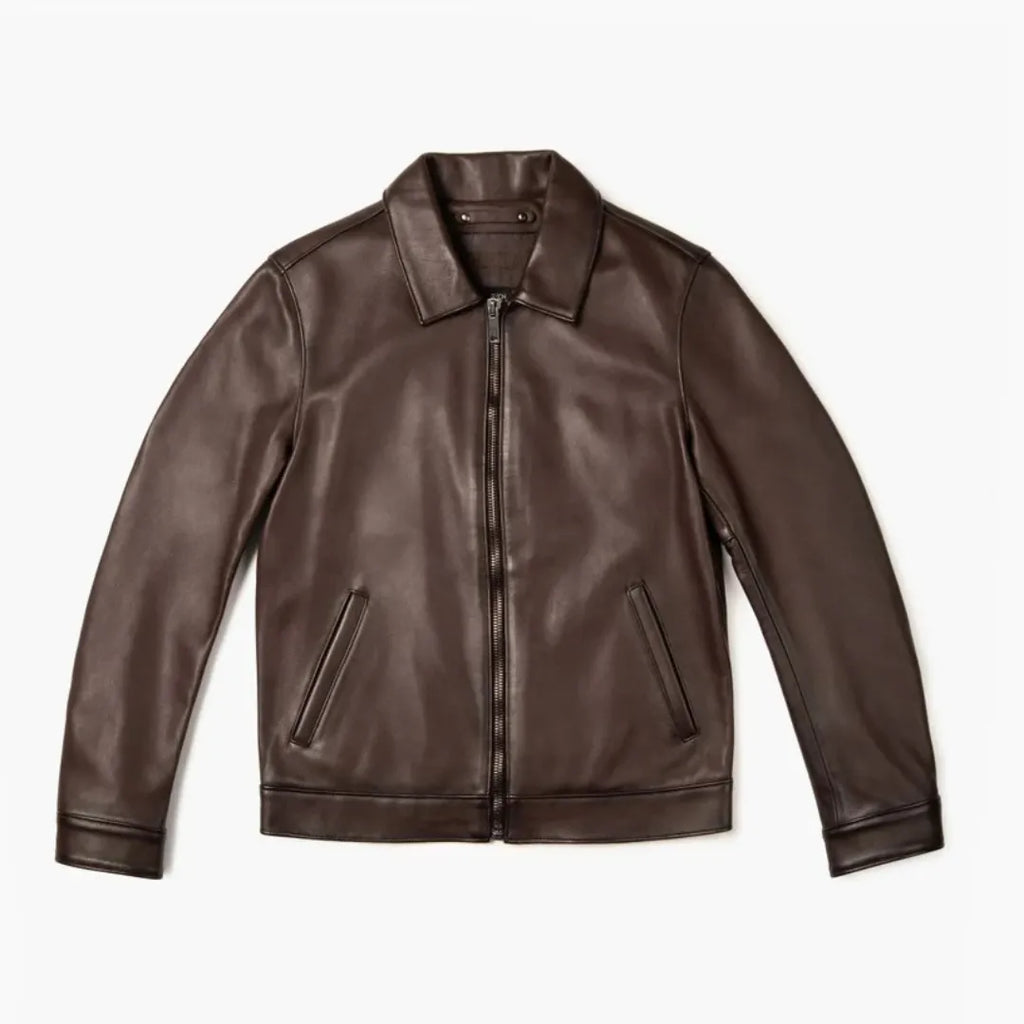 Men's Premium Classic Leather Jacket — 68% OFF Today + Free Shipping
