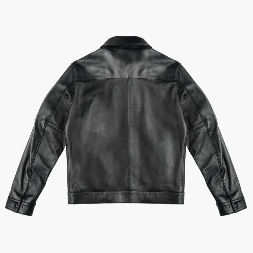 Men's Premium Classic Leather Jacket — 68% OFF Today + Free Shipping