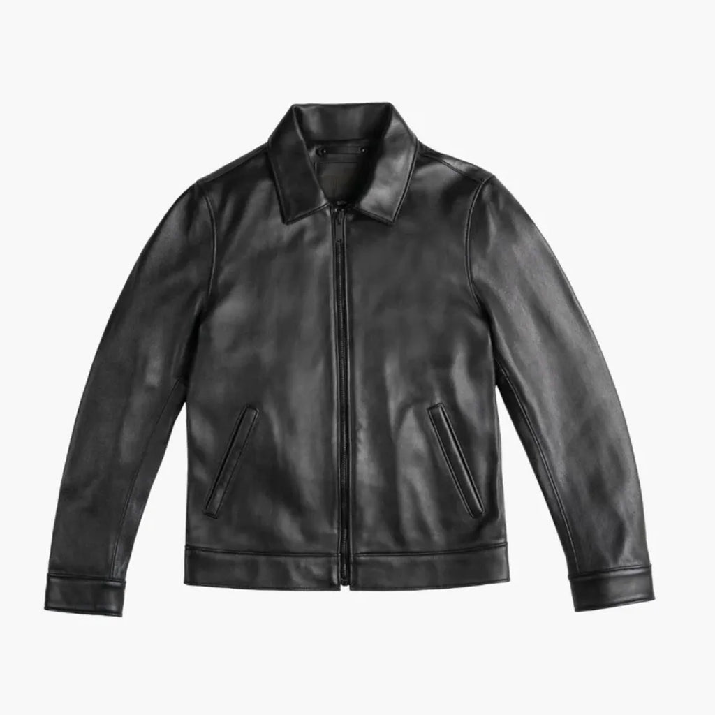Men's Premium Classic Leather Jacket — 68% OFF Today + Free Shipping
