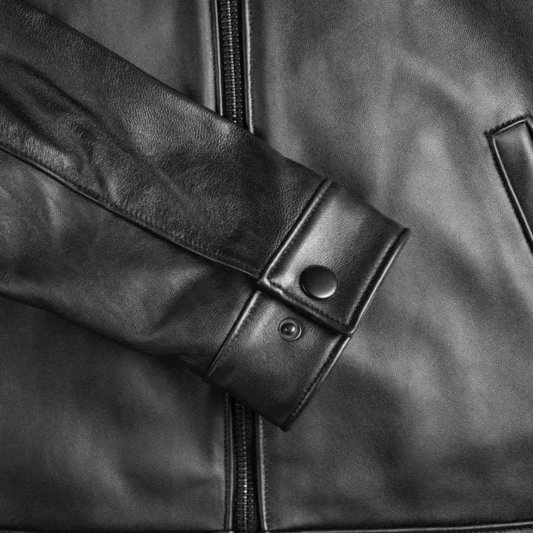 Men's Premium Classic Leather Jacket — 68% OFF Today + Free Shipping