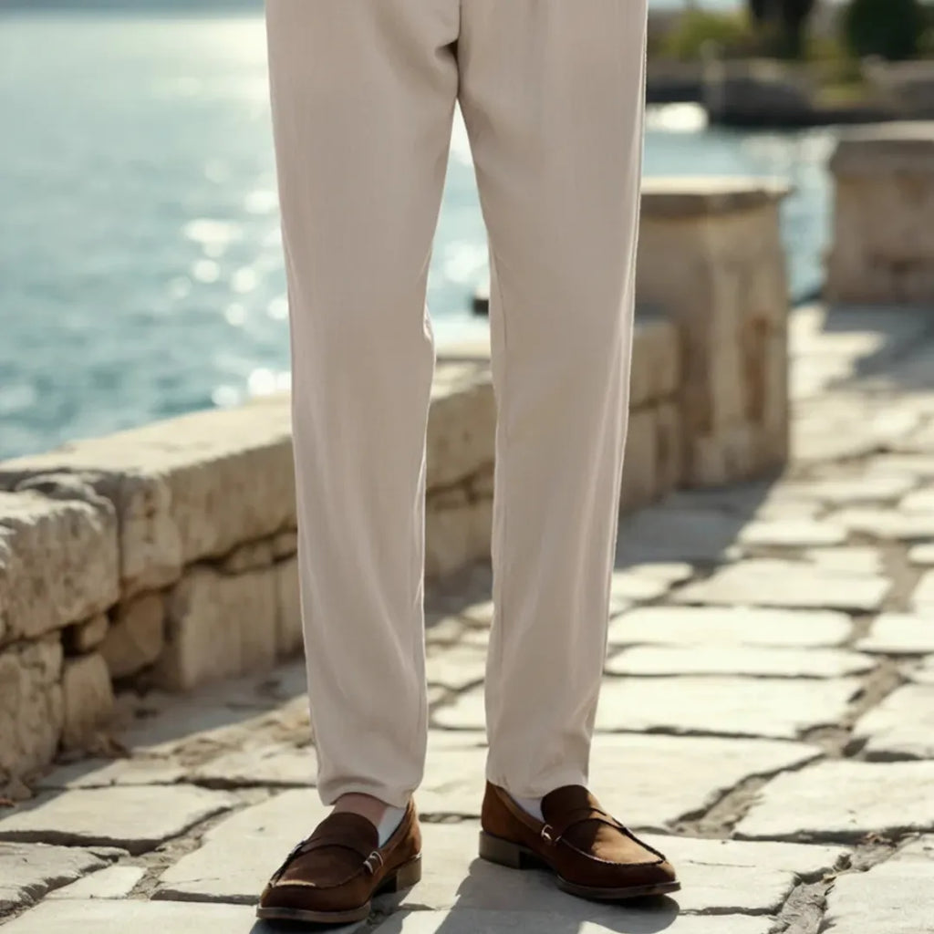 Santorini Linen Trousers