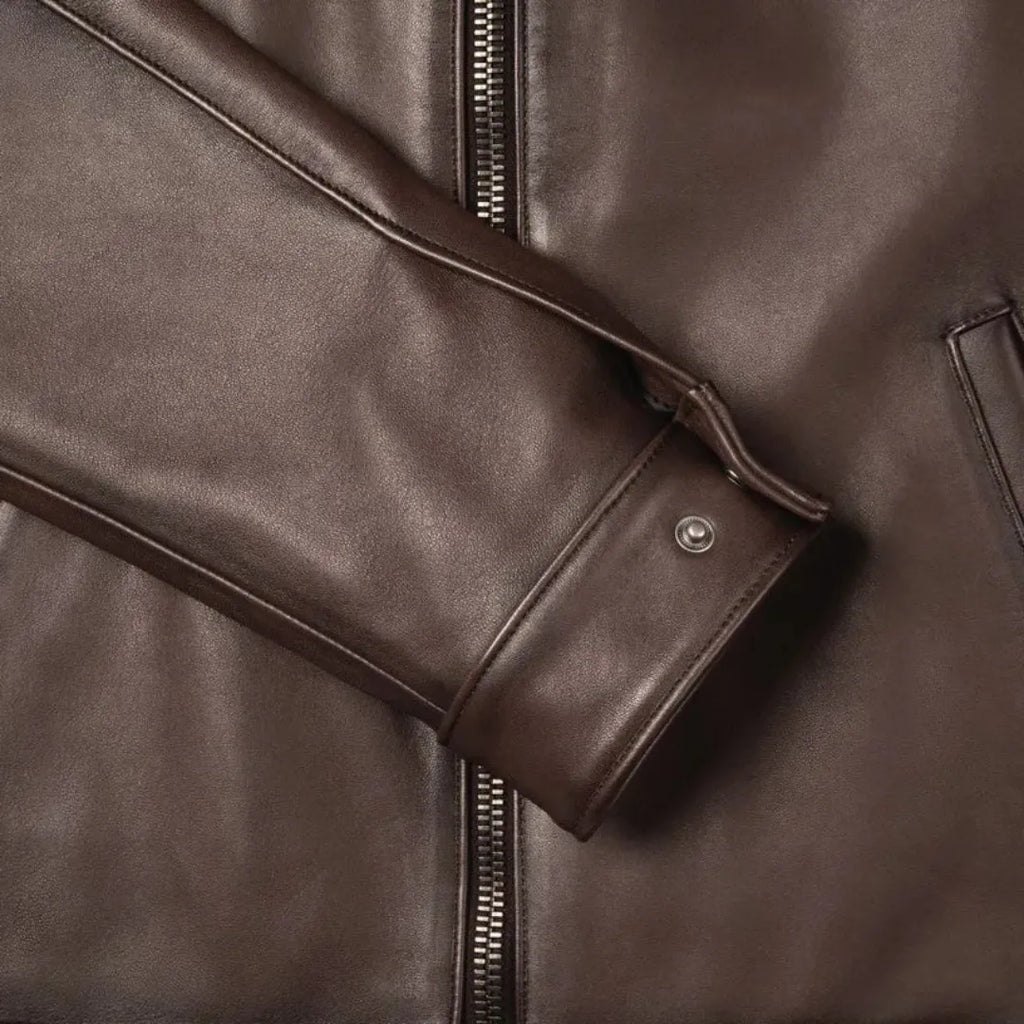 Men's Premium Classic Leather Jacket — 68% OFF Today + Free Shipping