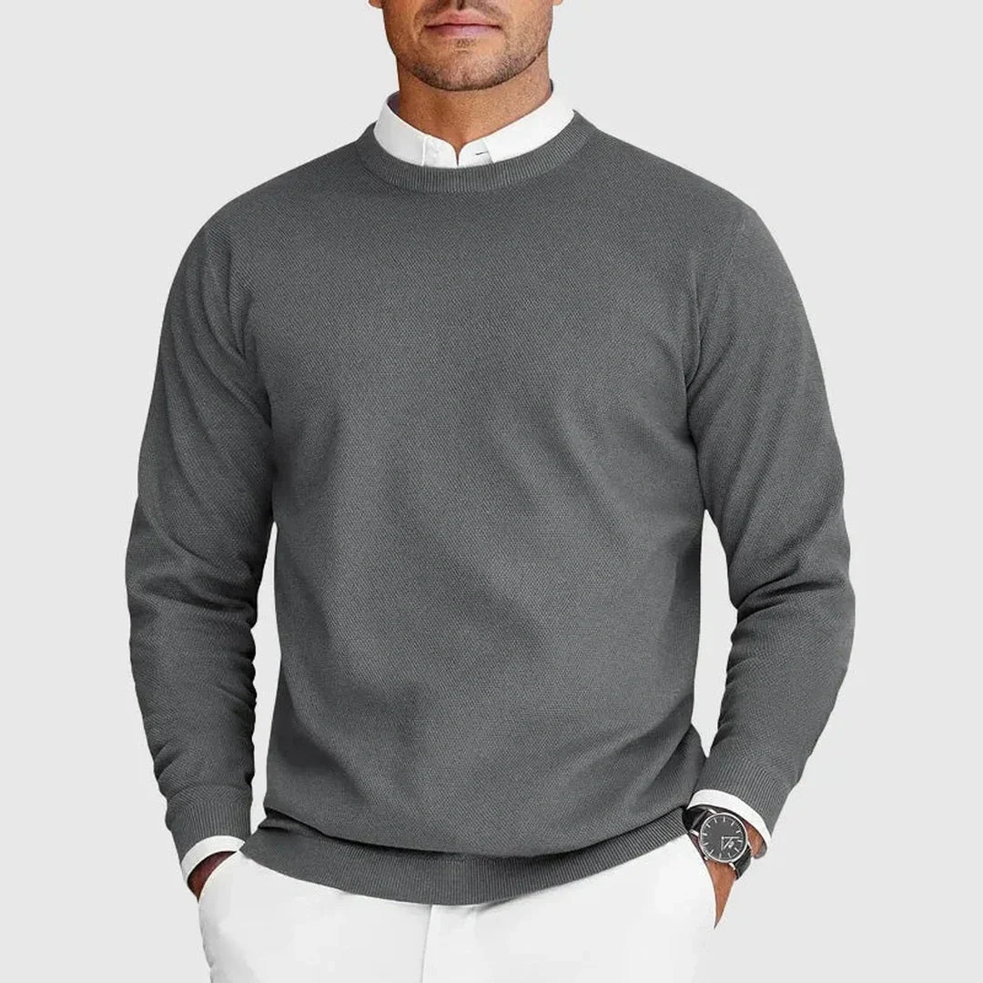 Harlington Knit Crew - Balanced warmth, modern ease
