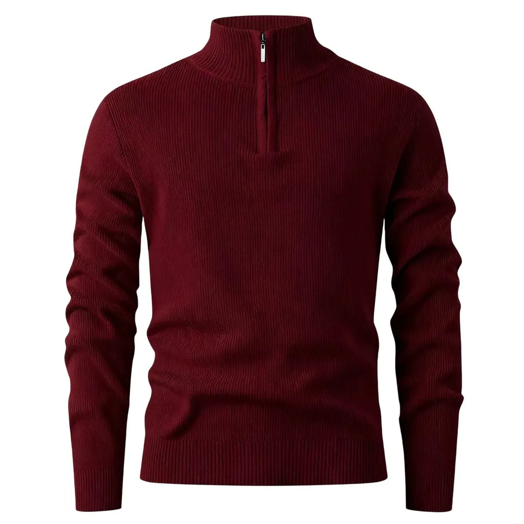 Halden Quarter Zip Knit Sweater — 50% OFF Today + Free Shipping