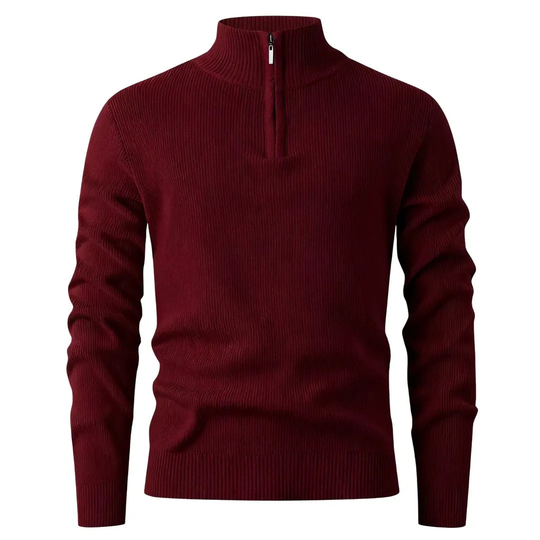 Halden Quarter Zip Knit Sweater — 50% OFF Today + Free Shipping