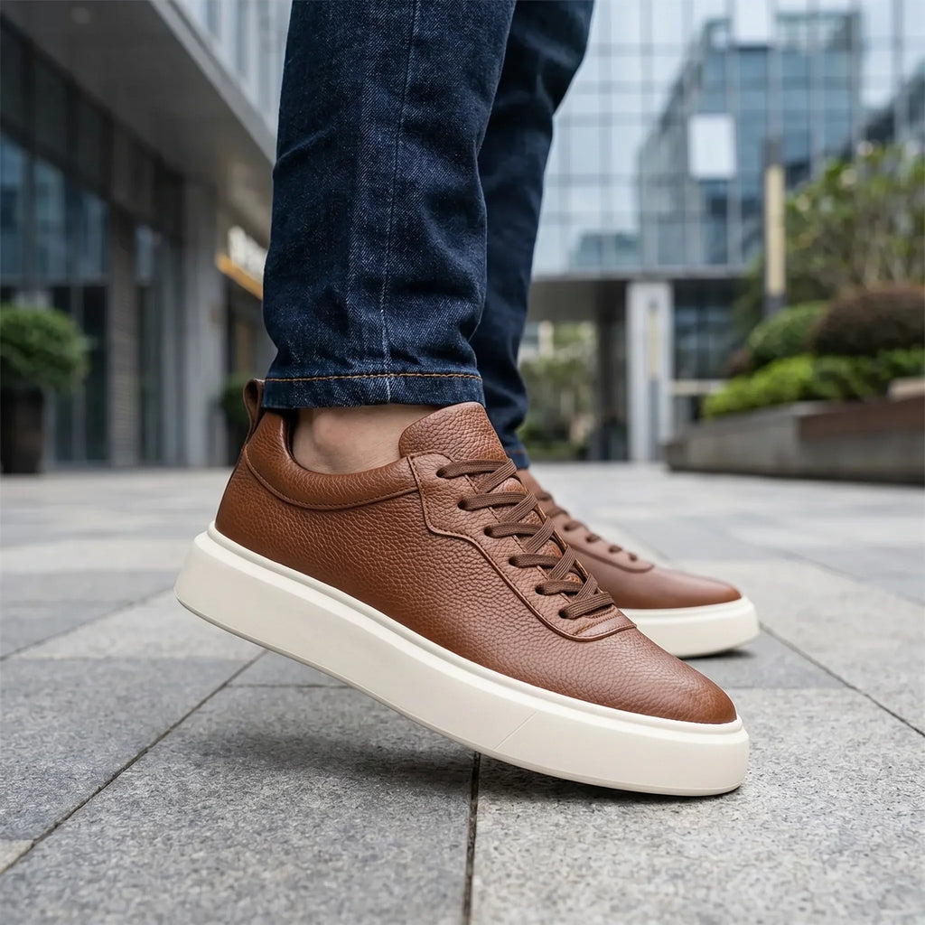 Sterling Classic Leather Sneakers + Free Premium Insole